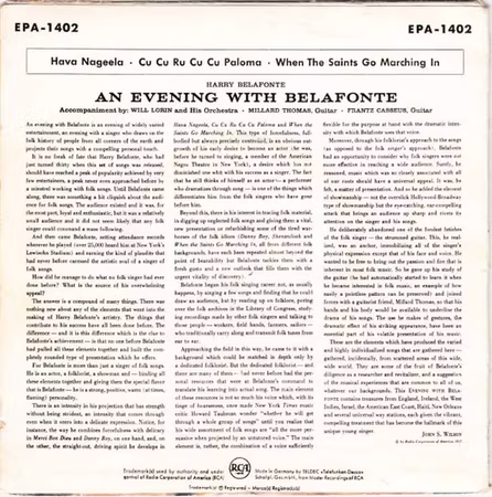 Harry Belafonte – An Evening With Belafonte