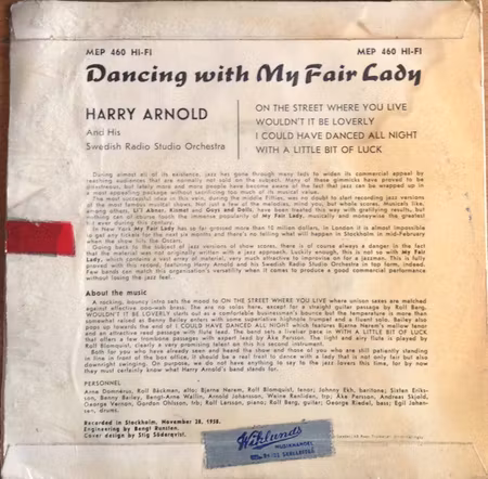 Harry Arnold And His Swedish Radio Studio Orchestra – Dancing With My Fair Lady