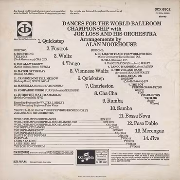Joe Loss & His Orchestra – Dances For The World Ballroom Championship