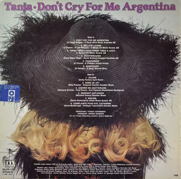 Tanja – Don't Cry For Me Argentina