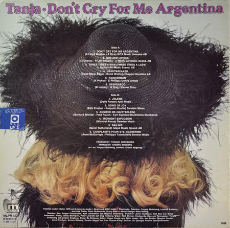 Tanja – Don't Cry For Me Argentina