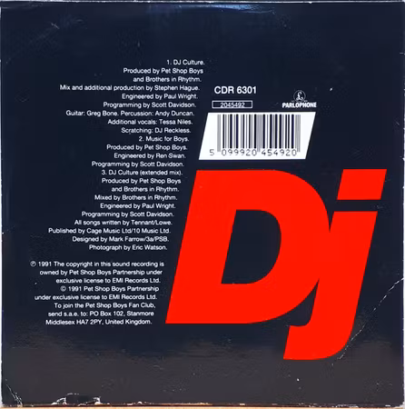 Pet Shop Boys – DJ Culture