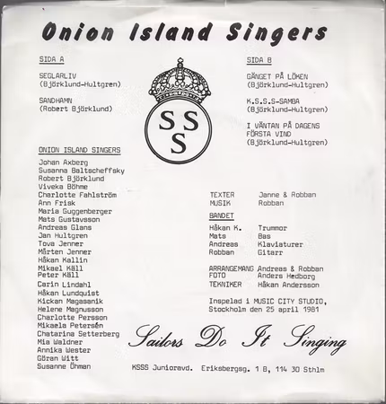 Onion Island Singers – Greatest Hits