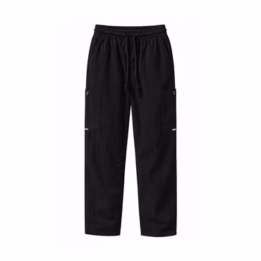 Svart byxa i 100% krinklad bomull - unisex | TK Design
