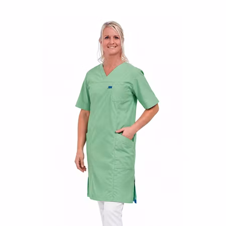 Grön klänning i polyester och bomull | TK Design
