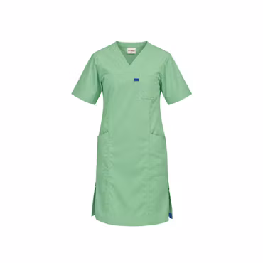Grön klänning i polyester och bomull | TK Design