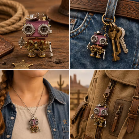 Steampunk Minibot - Sheriff Kuggbåge