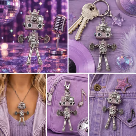 Steampunk Minibot - Rockie Robot