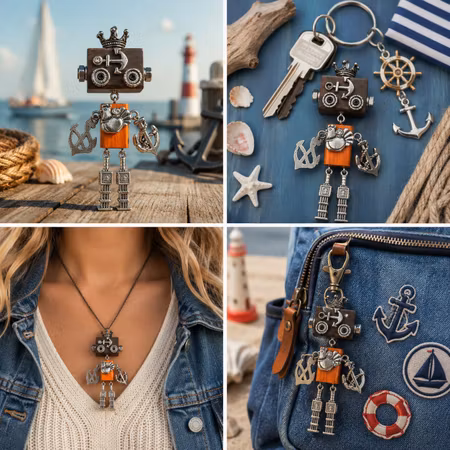 Steampunk Minibot - Eddie the Oceanking