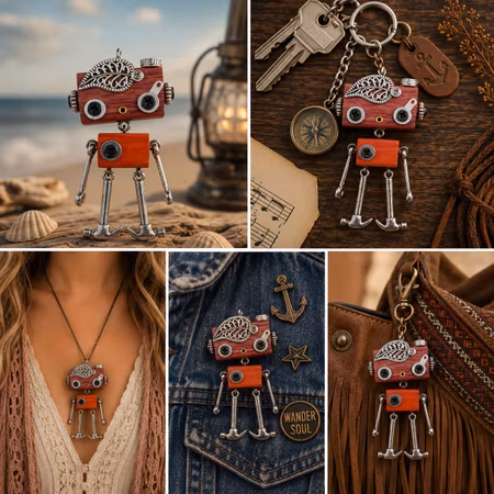 Steampunk Minibot - Mystic Leaf
