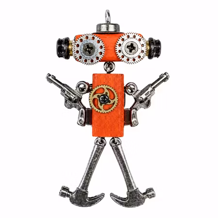 Steampunk Minibot - Sheriff Skruv