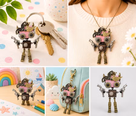 Steampunk Minibot - Rosa Banditen