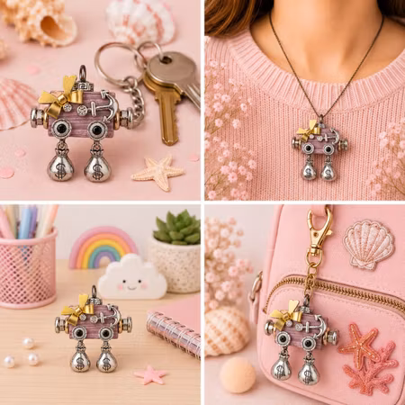 Steampunk Minibot - Coralina