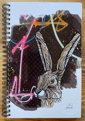 Limited edition Notebook 'Glam Hare'