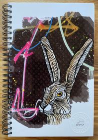 Limited edition Notebook 'Glam Hare'