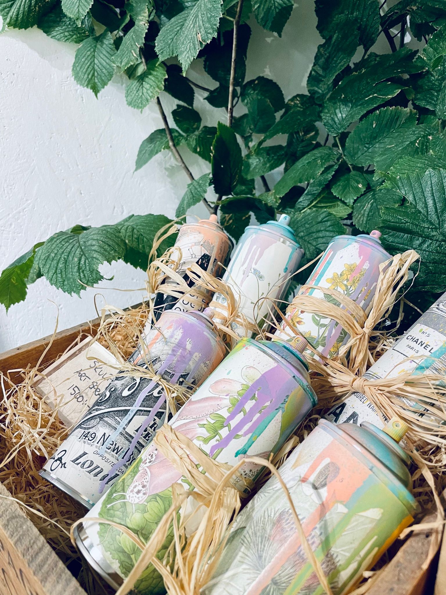 Vintage Artspray Bluebells