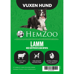 Lamm med Sötpotatis och Mynta - Vuxen Hund