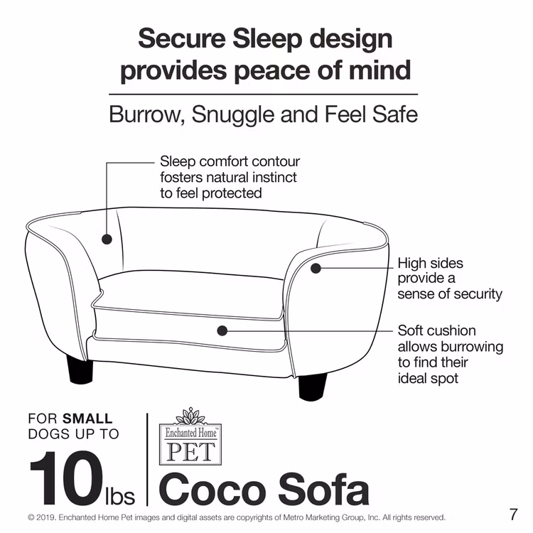 Hundsäng på ben - Coco Sofa Brun