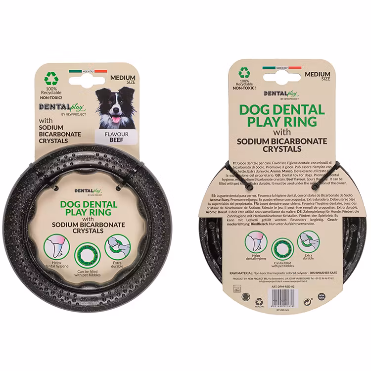dental play ring svart medium
