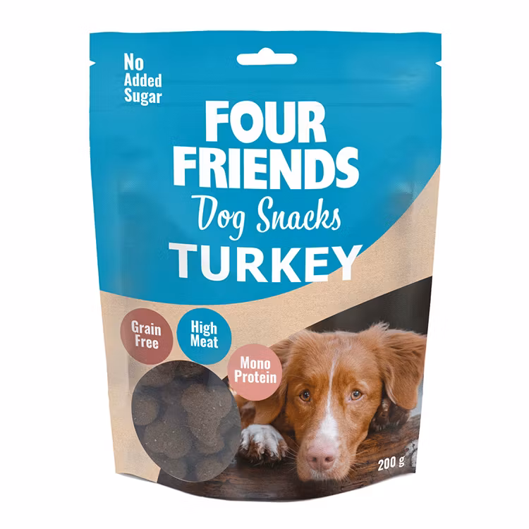 four friends hundgodis kalkon 200g