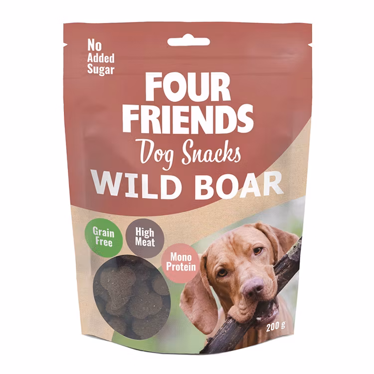 four friends hundgodis wild boar 200g