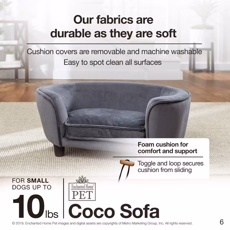 Hundsäng på ben - Coco Sofa Grå