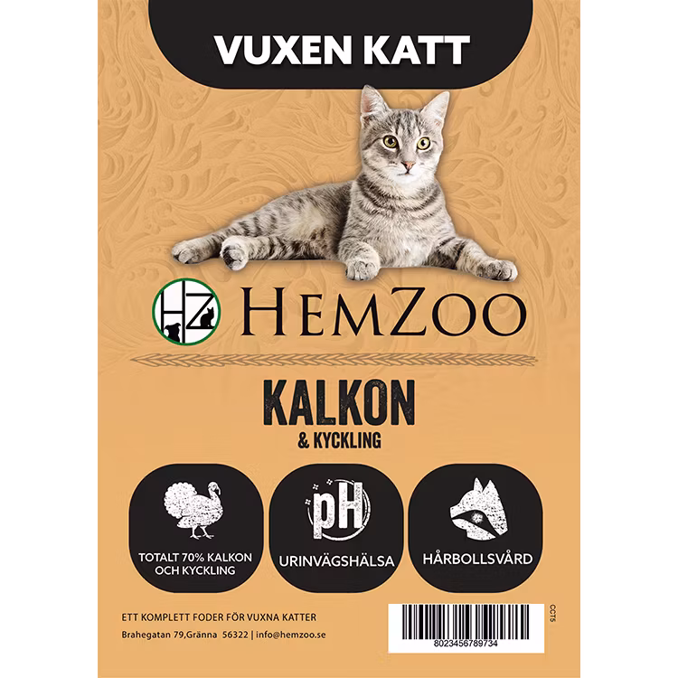Kalkon & Kyckling - Vuxen Katt