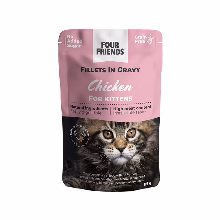 Four Friends Kitten - Kyckling i Sås 85g