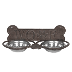 Dubbla Matskålar "Woof"