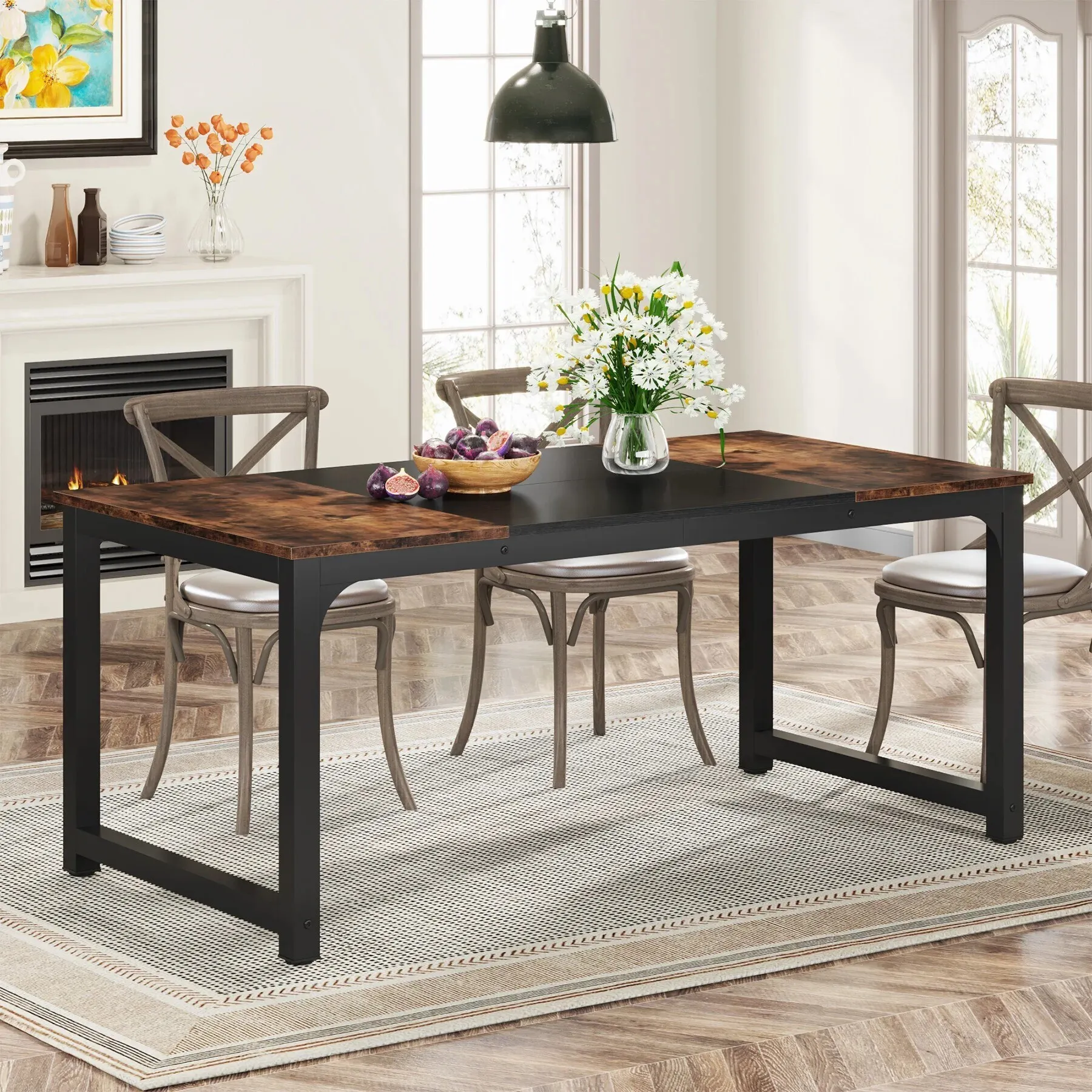 Elegant spisebord 180×80 cm – til 6-8 personer
