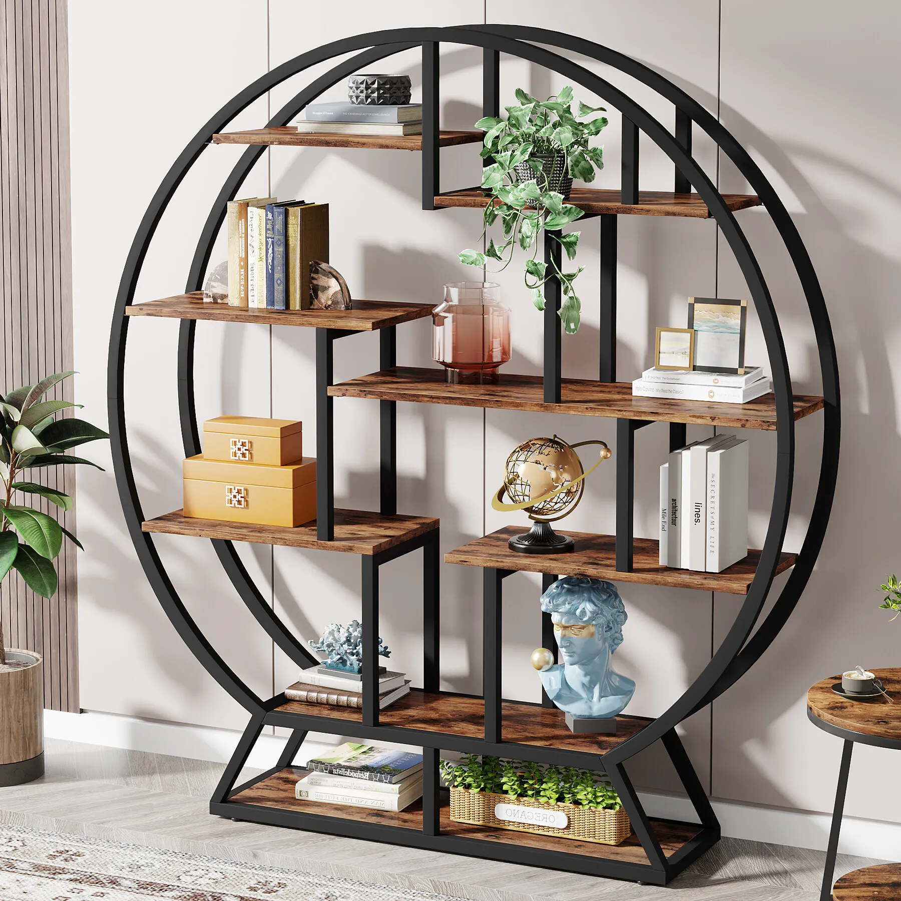 Unik Rund Bogreol &ndash; 158 cm
