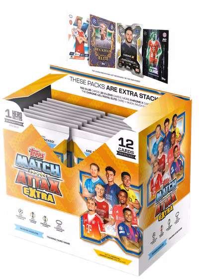 Topps Match Attax Extra UEFA Club Competitions 2026/27 – Display med 36 paket