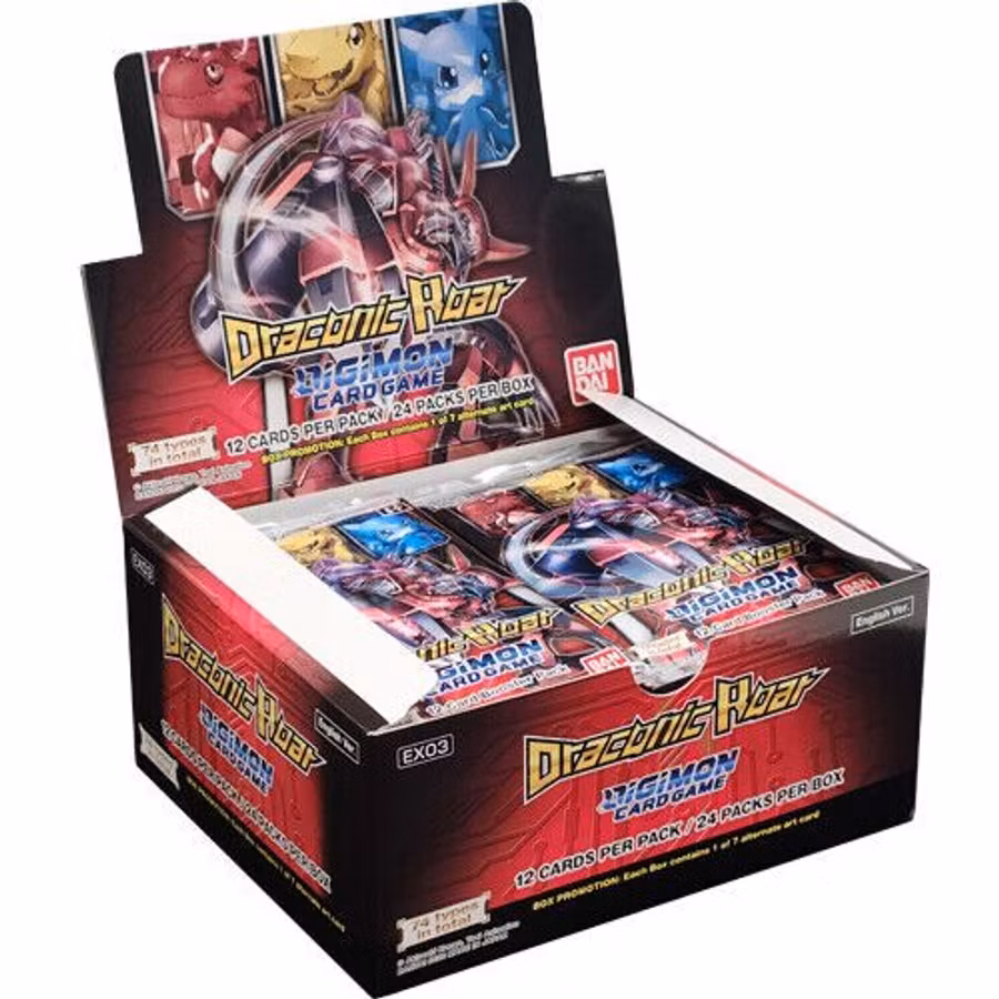 Digimon Card Game: Draconic Roar EX-03 Booster Display