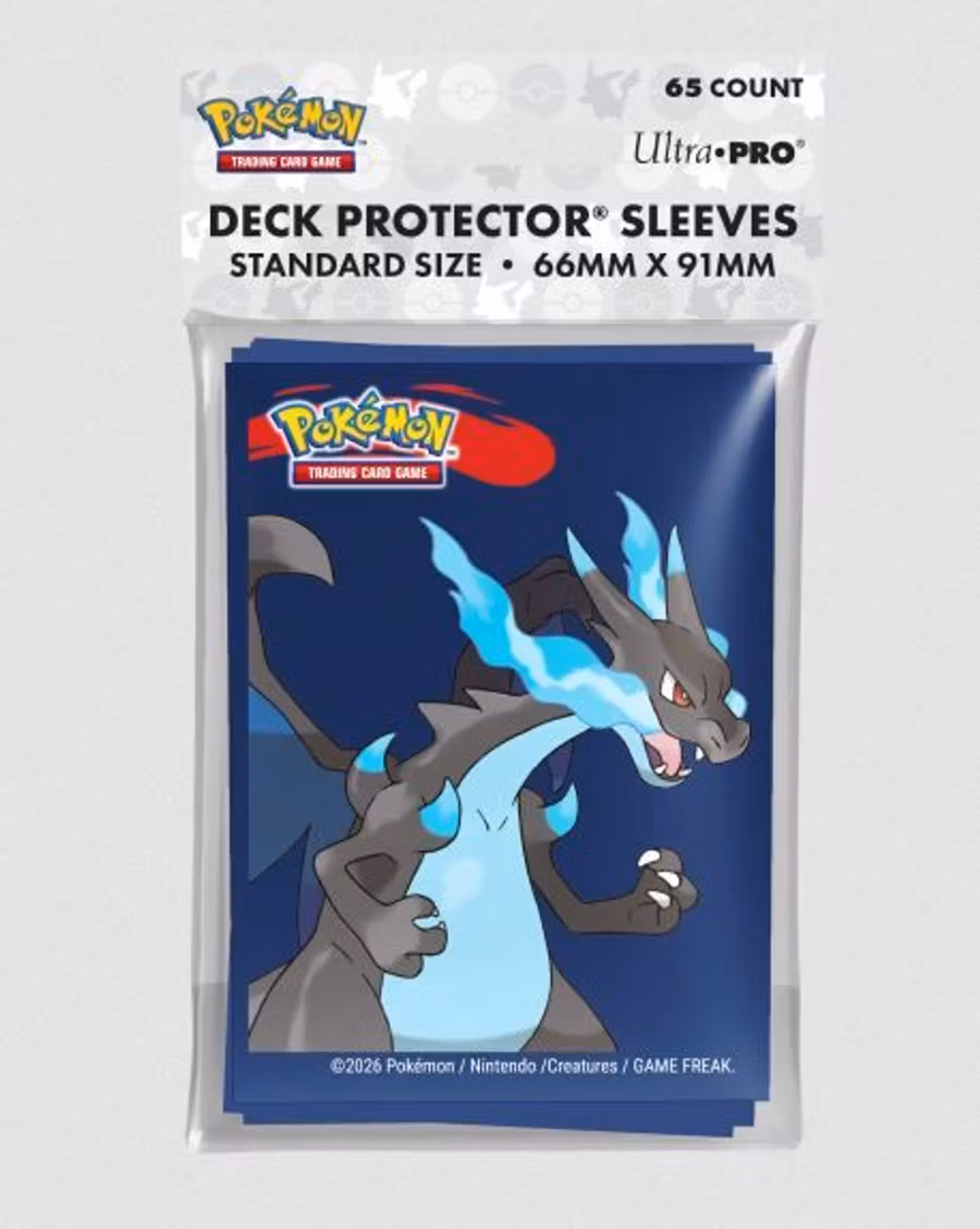 Ultra Pro Deck Protector Sleeves Pokémon Mega Charizard X – 65-pack