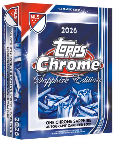 Topps Chrome Sapphire Major League Soccer 2026 – Hobby Box