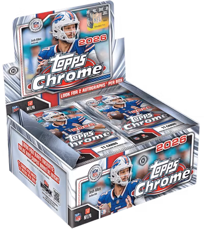2026 Topps Chrome Football – Jumbo Box