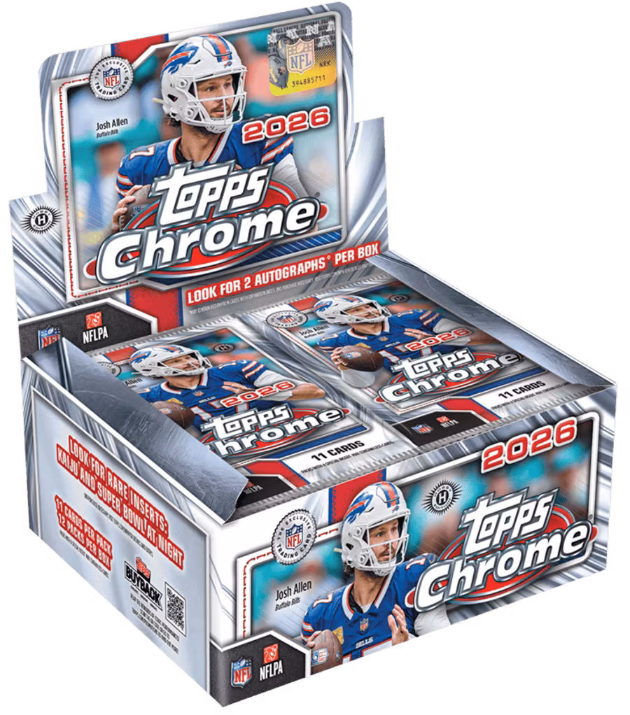 2026 Topps Chrome Football – Jumbo Box