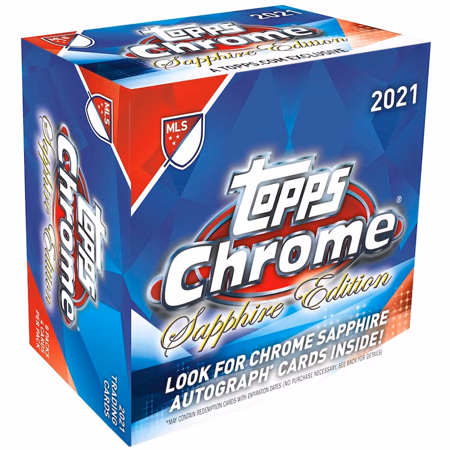 2021 Topps Chrome MLS Sapphire Edition – Hobby Box