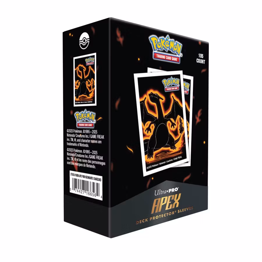 Ultra Pro APEX Sleeves Neon Kanto Charizard – 105-pack