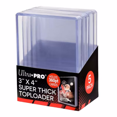 Ultra Pro Super Thick Toploader 360pt – 5-pack