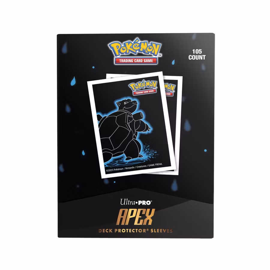 Ultra Pro APEX Sleeves Neon Kanto Blastoise – 105-pack