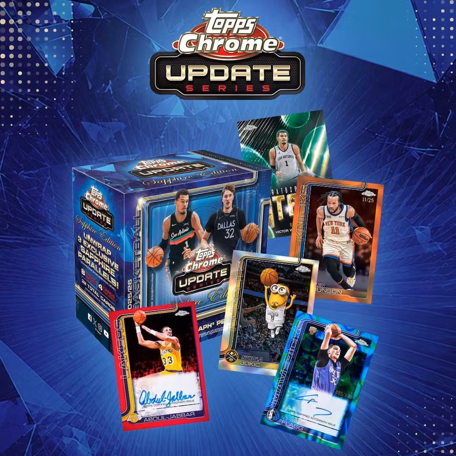 2025-26 Topps Chrome Update Sapphire Basketball Hobby Box