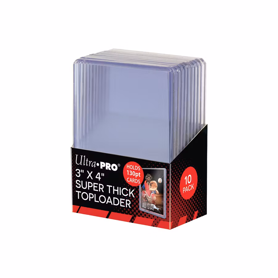 Ultra Pro Super Thick Toploader 130pt – 10-pack