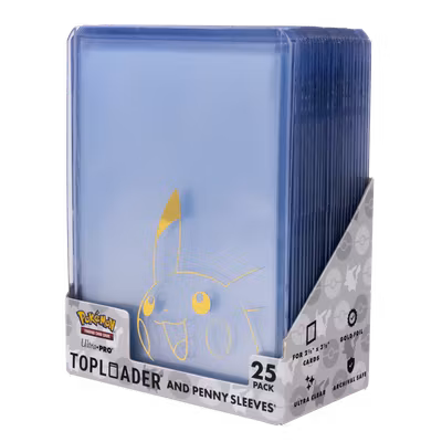 Ultra Pro Pikachu Toploader and Penny Sleeves – 25-pack