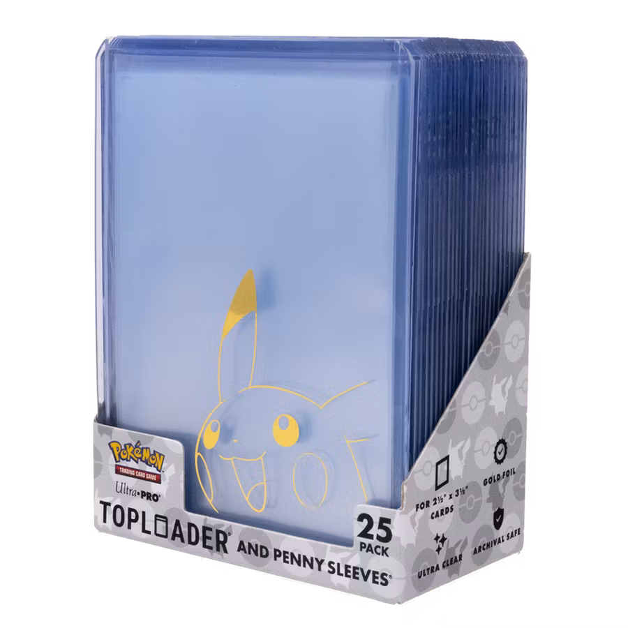 Ultra Pro Pikachu Toploader and Penny Sleeves – 25-pack