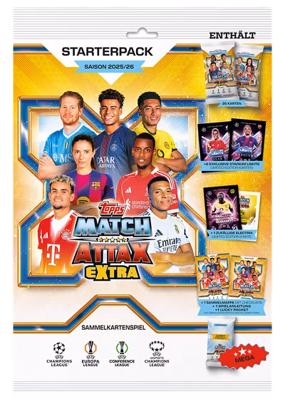 Topps Match Attax EXTRA Champions League 2025/26 – Starter