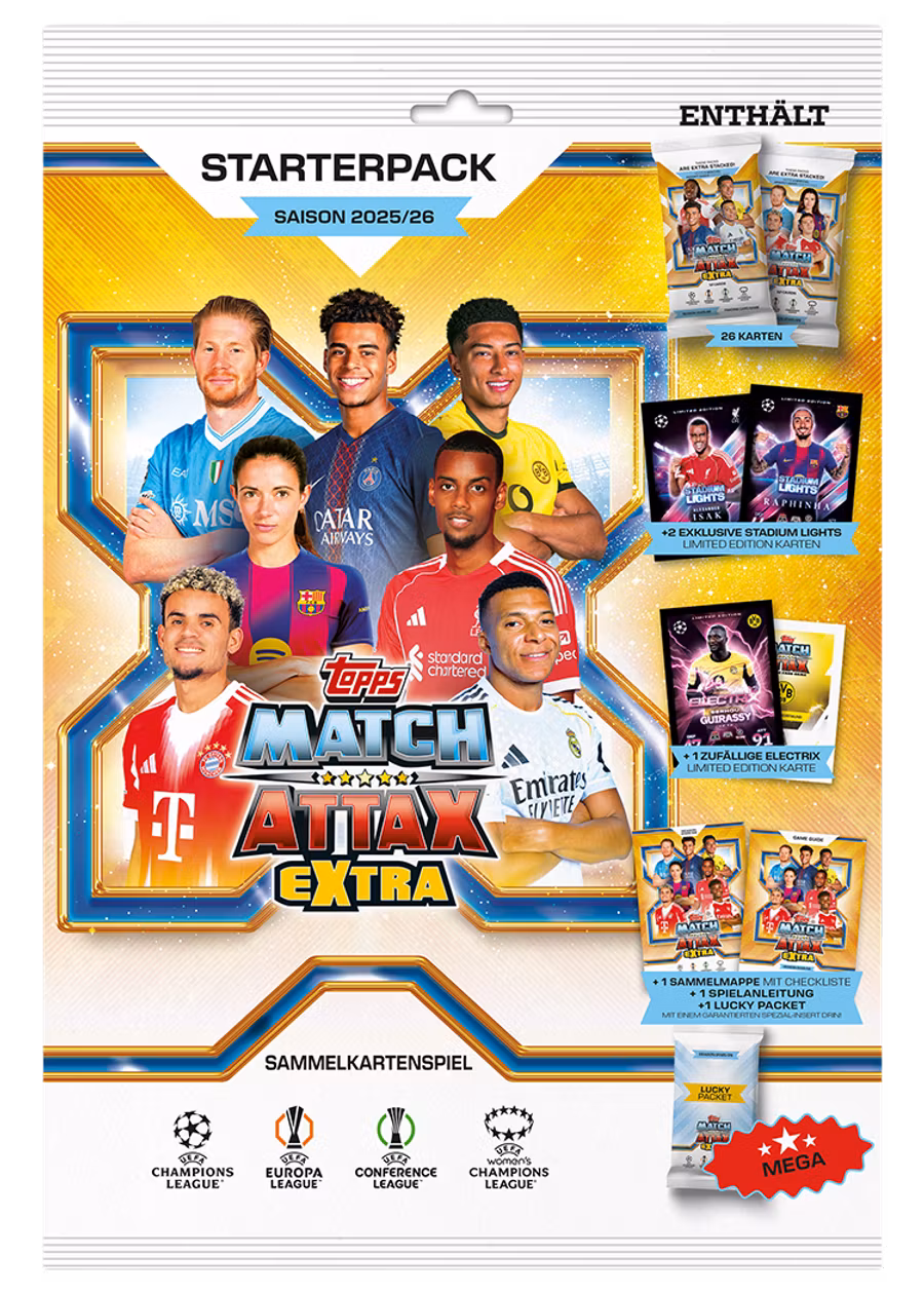 Topps Match Attax EXTRA Champions League 2025/26 – Starter
