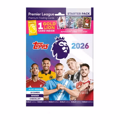 Topps Premier League 2025/26 – Starter Pack med album