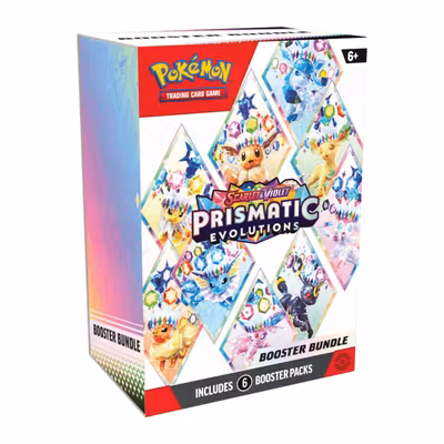 Pokémon Prismatic Evolutions – Booster Bundle (6 boosters)