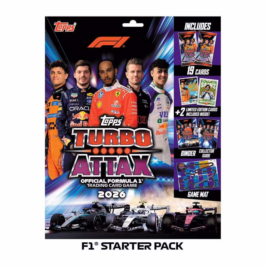 Topps Turbo Attax Formula 1 2026 – Starter Pack med album